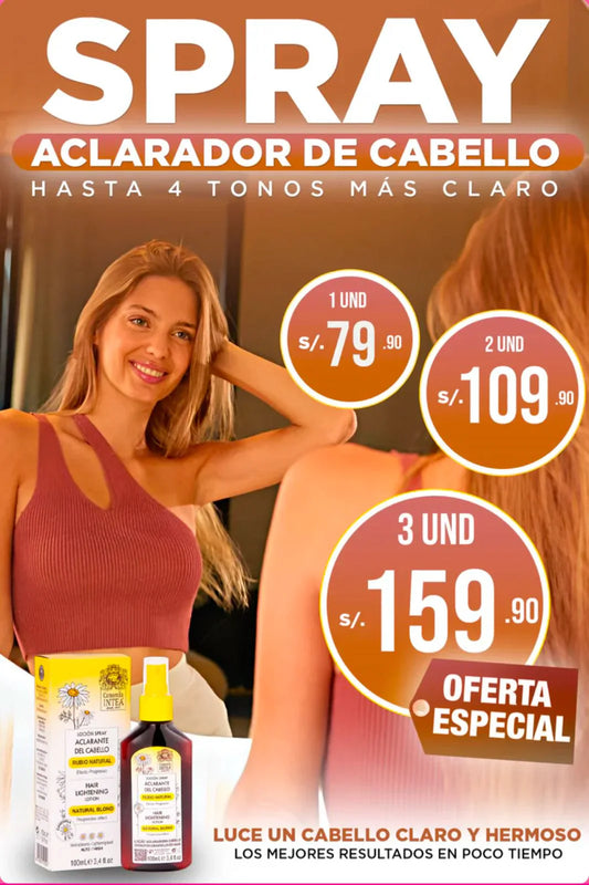 ACLARANTE DE CABELLO, RUBIO NATURAL